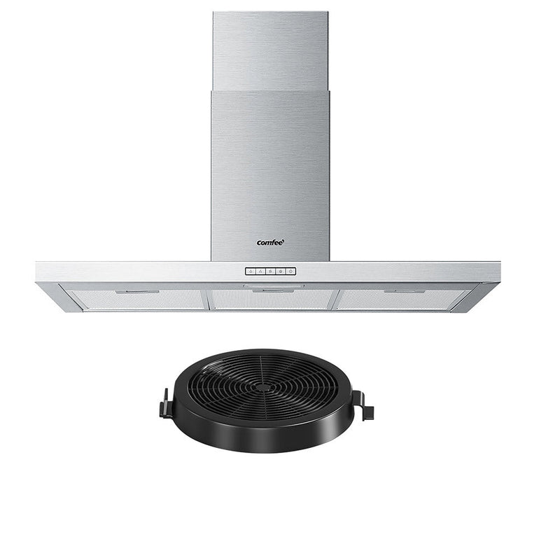 Rangehood 900mm Stainless Steel Kitchen Canopy With 2 PCS Filter Replacement - Appliances > Kitchen Appliances - Rivercity House & Home Co. (ABN 18 642 972 209) - Affordable Modern Furniture Australia