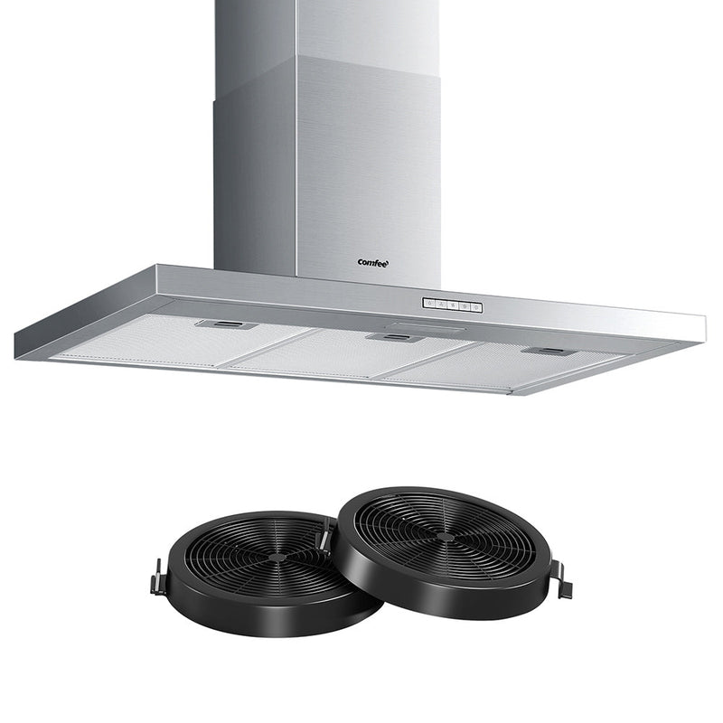 Rangehood 900mm Stainless Steel Kitchen Canopy With 2 PCS Filter Replacement - Appliances > Kitchen Appliances - Rivercity House & Home Co. (ABN 18 642 972 209) - Affordable Modern Furniture Australia