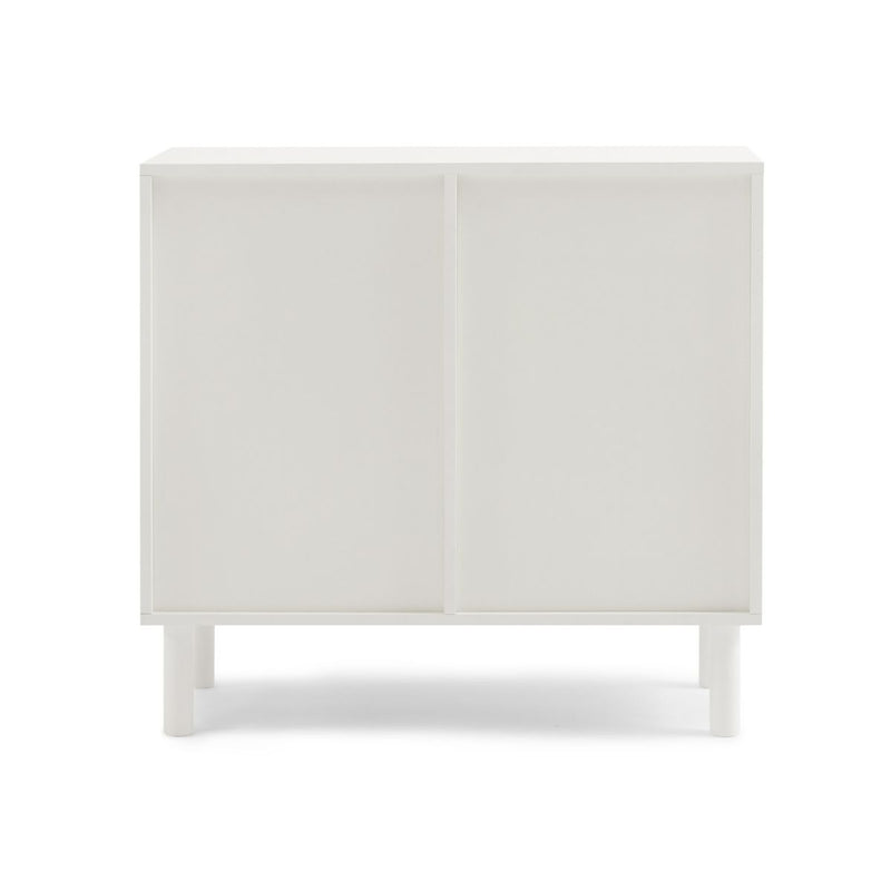 Rattan 2-Door Accent Cabinet in White - Rivercity House & Home Co. (ABN 18 642 972 209) - Affordable Modern Furniture Australia