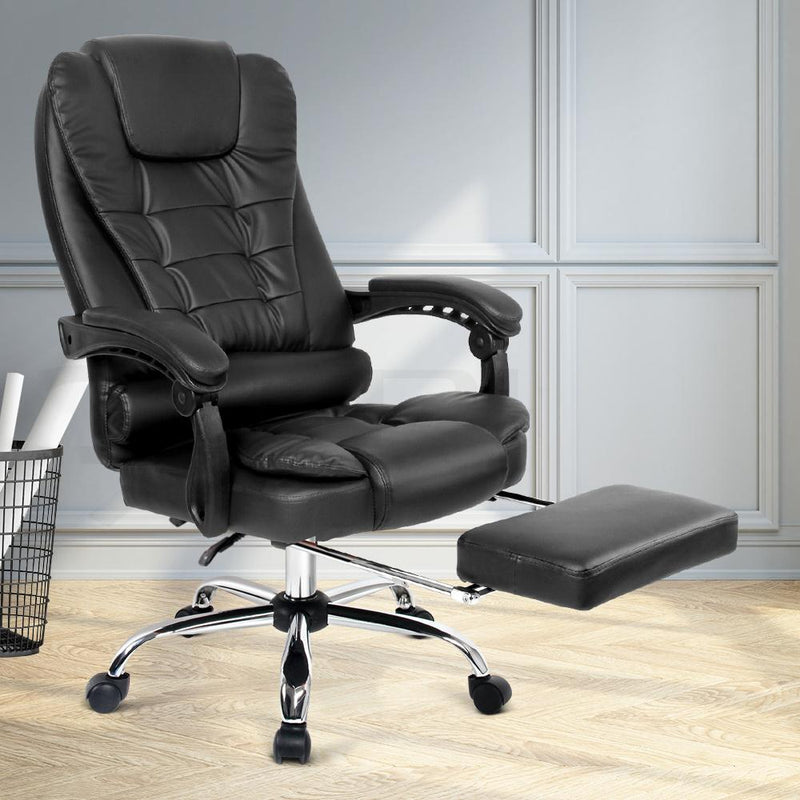 reclining-office-chair-with-footrest-black - Furniture - Rivercity House & Home Co. (ABN 18 642 972 209) - Affordable Modern Furniture Australia