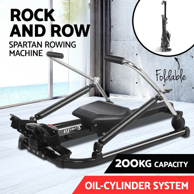 Resistance Rowing Exercise Machine - Sports & Fitness > Fitness Accessories - Rivercity House & Home Co. (ABN 18 642 972 209) - Affordable Modern Furniture Australia