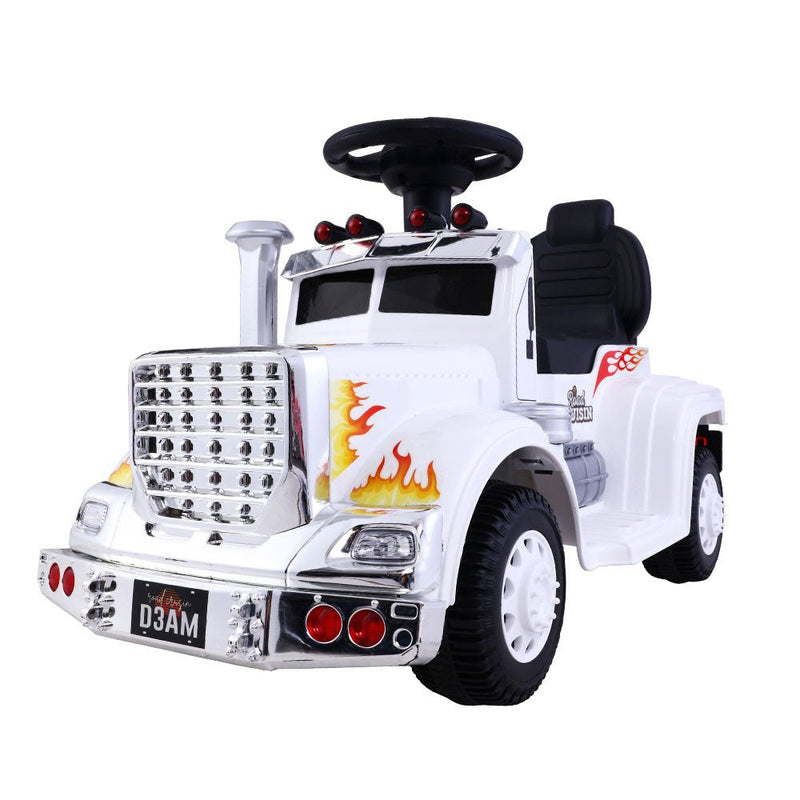 Ride On Cars Kids Electric Toys Car Battery Truck Childrens Motorbike Toy Rigo White - Baby & Kids > Ride on Cars, Go-karts & Bikes - Rivercity House & Home Co. (ABN 18 642 972 209) - Affordable Modern Furniture Australia