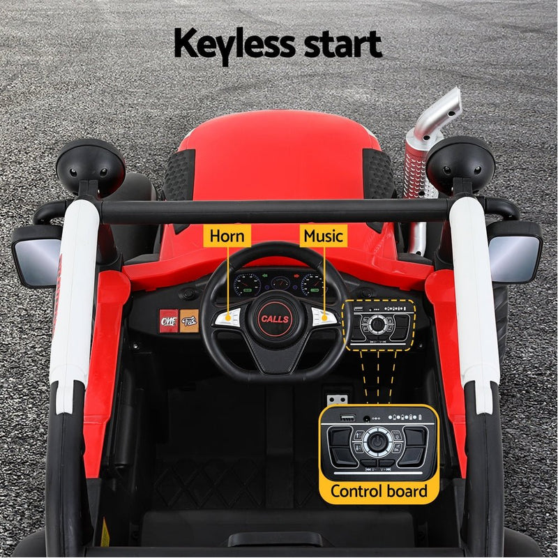 Kids Electric Ride On Car Off Road Jeep Remote 12V Red - Baby & Kids > Ride on Cars, Go-karts & Bikes - Rivercity House & Home Co. (ABN 18 642 972 209) - Affordable Modern Furniture Australia