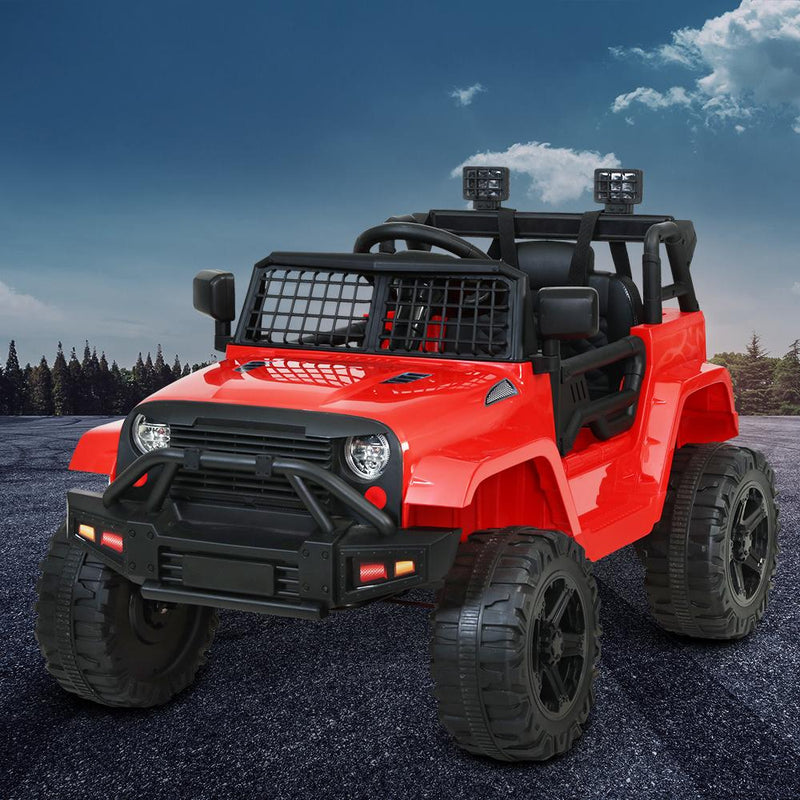 Kids Ride On Car Electric 12V Car Toys Jeep Battery Remote Control Red - Rivercity House & Home Co. (ABN 18 642 972 209) - Affordable Modern Furniture Australia