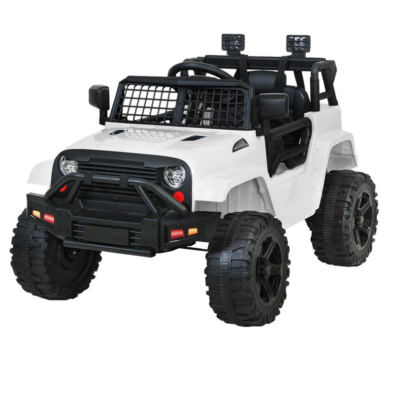 Kids Ride On Car Electric 12V Car Toys Jeep Battery Remote Control White - Rivercity House & Home Co. (ABN 18 642 972 209) - Affordable Modern Furniture Australia