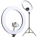 Ring Light 19Inch LED 5800LM Black Dimmable Diva With Stand Make Up Studio Video