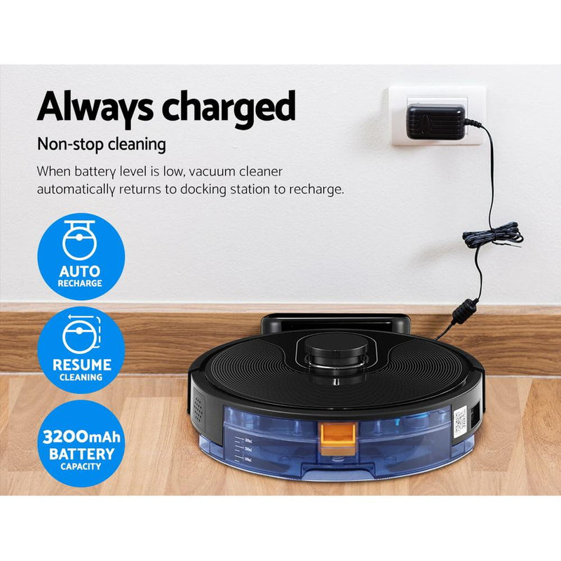 Robot Vacuum Cleaner Robotic LDS Distance Sensor Automatic Carpet Floor Mop - Appliances - Rivercity House And Home Co.