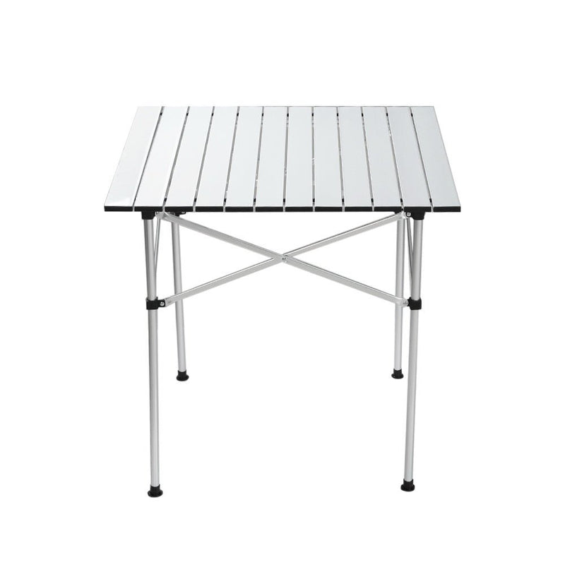 Roll Up Camping Table Foldable Portable Picnic Garden BBQ Desk 70CM - Outdoor > Camping - Rivercity House & Home Co. (ABN 18 642 972 209) - Affordable Modern Furniture Australia