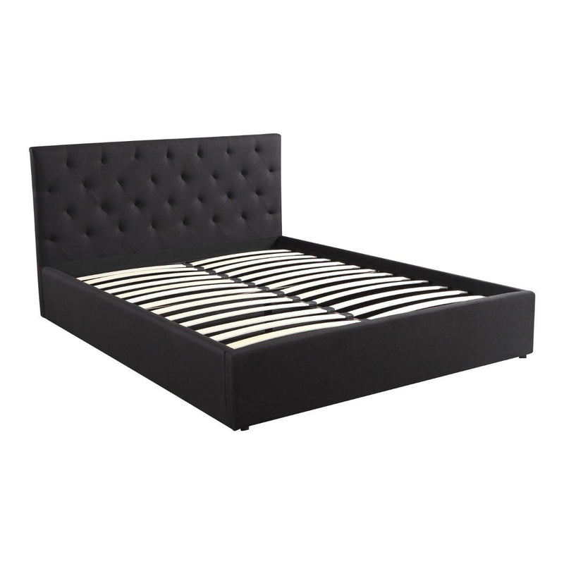 Rome Gas Lift Queen Bed Frame - Rivercity House & Home Co. (ABN 18 642 972 209) - Affordable Modern Furniture Australia