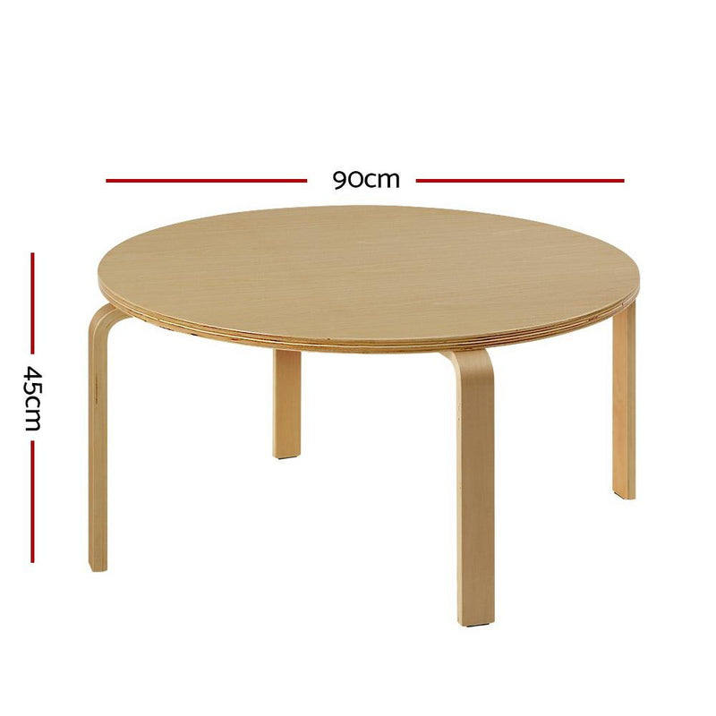 Round Side Coffee Table 90cm - Rivercity House & Home Co. (ABN 18 642 972 209) - Affordable Modern Furniture Australia