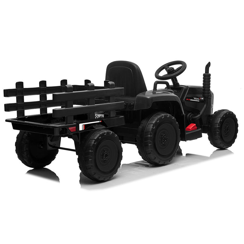ROVO KIDS Electric Battery Operated Ride On Tractor Toy, Remote Control, Black - Baby & Kids > Ride on Cars, Go-karts & Bikes - Rivercity House & Home Co. (ABN 18 642 972 209) - Affordable Modern Furniture Australia