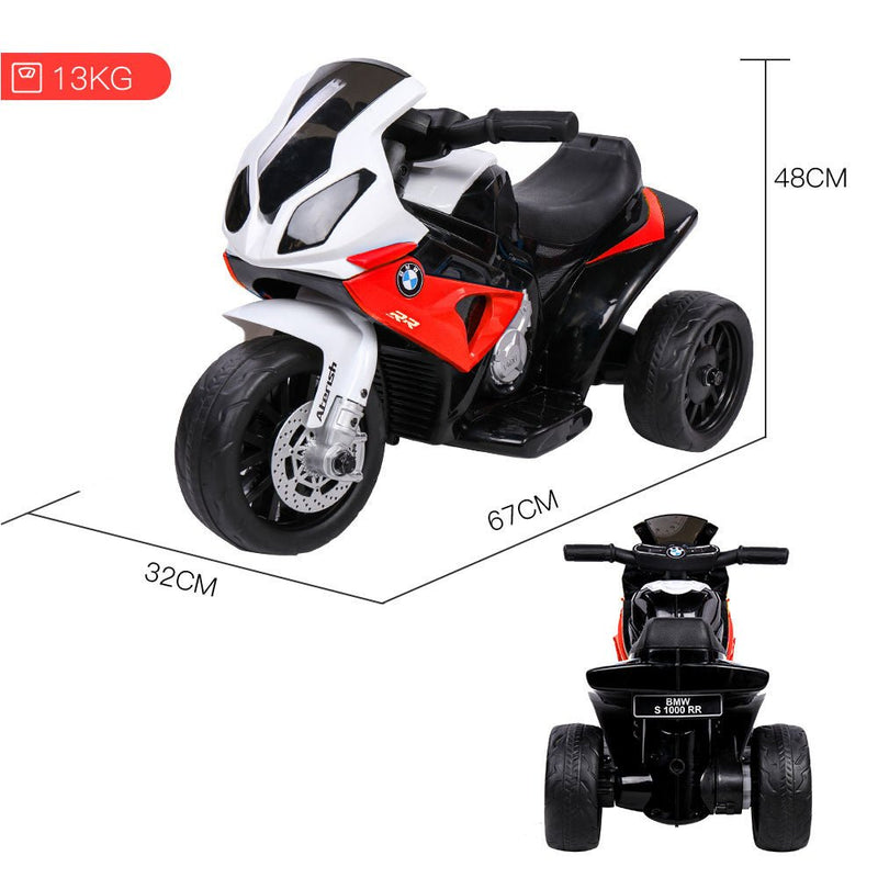 Rovo Kids Licensed BMW S1000RR Ride On Motorbike with Battery and Charger, Red - Baby & Kids > Ride on Cars, Go-karts & Bikes - Rivercity House & Home Co. (ABN 18 642 972 209) - Affordable Modern Furniture Australia