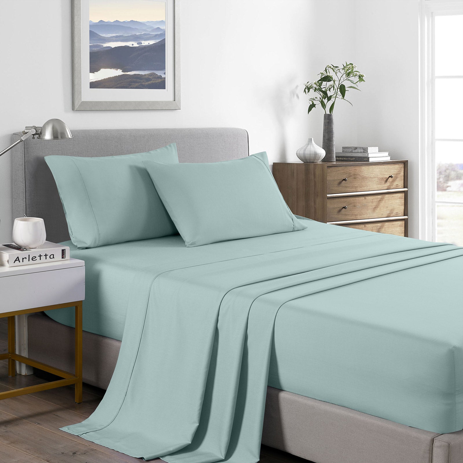 Royal Comfort 2000 Thread Count Bamboo Cooling Sheet Set Ultra Soft Bedding - Single - Frost - Home & Garden > Bedding - Rivercity House & Home Co. (ABN 18 642 972 209) - Affordable Modern Furniture Australia