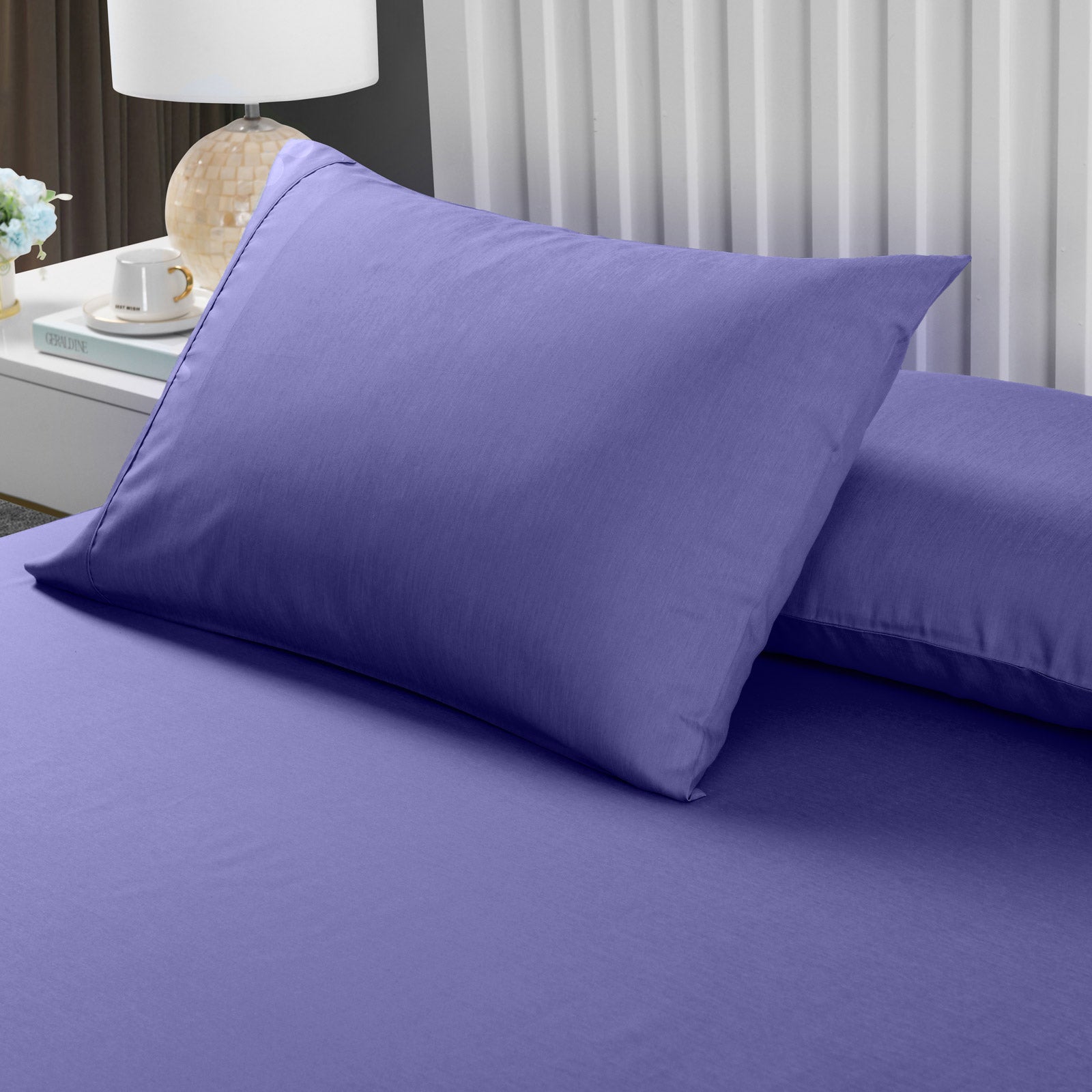 Royal Comfort 2000TC 3 Piece Fitted Sheet and Pillowcase Set Bamboo Cooling - King - Royal Blue - Home & Garden > Bedding - Rivercity House & Home Co. (ABN 18 642 972 209) - Affordable Modern Furniture Australia
