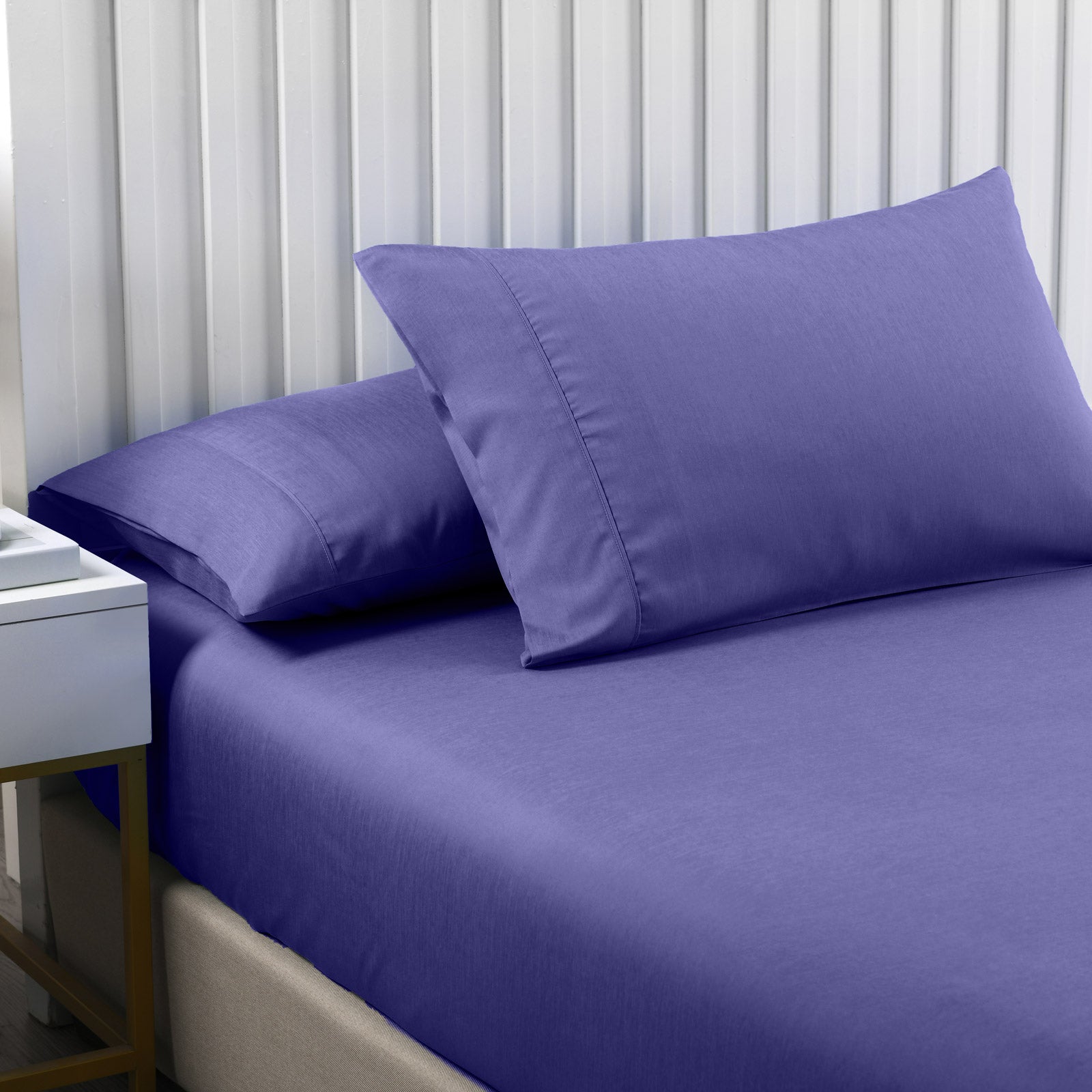 Royal Comfort 2000TC 3 Piece Fitted Sheet and Pillowcase Set Bamboo Cooling - King - Royal Blue - Home & Garden > Bedding - Rivercity House & Home Co. (ABN 18 642 972 209) - Affordable Modern Furniture Australia
