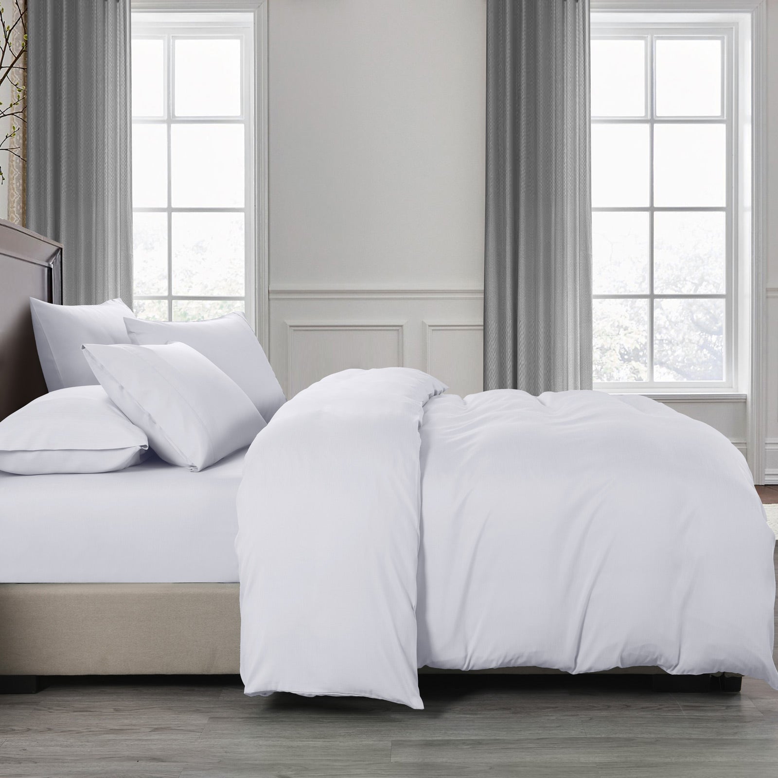 Royal Comfort 2000TC Quilt Cover Set Bamboo Cooling Hypoallergenic Breathable - King - White - Home & Garden > Bedding - Rivercity House & Home Co. (ABN 18 642 972 209) - Affordable Modern Furniture Australia