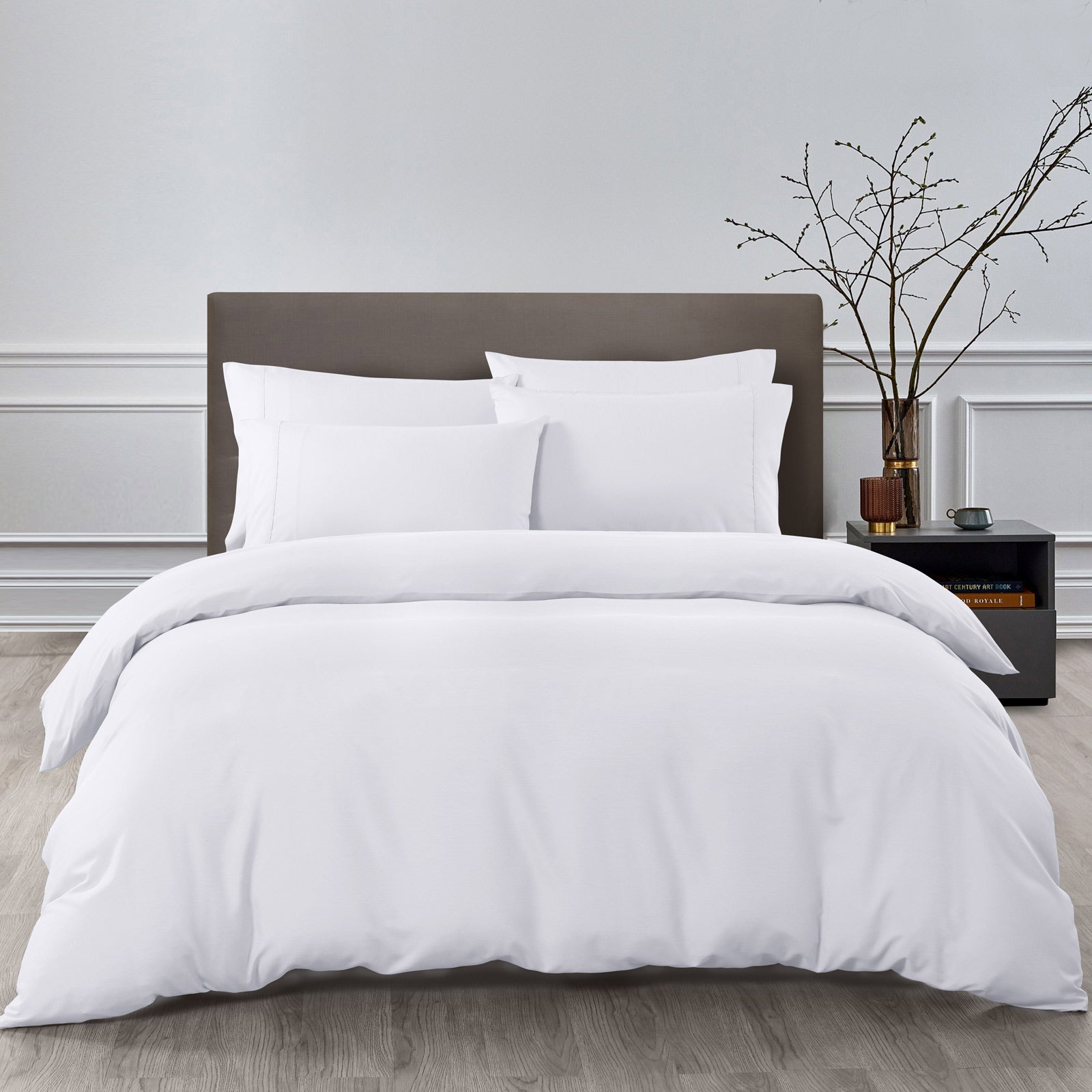 Royal Comfort 2000TC Quilt Cover Set Bamboo Cooling Hypoallergenic Breathable - King - White - Home & Garden > Bedding - Rivercity House & Home Co. (ABN 18 642 972 209) - Affordable Modern Furniture Australia