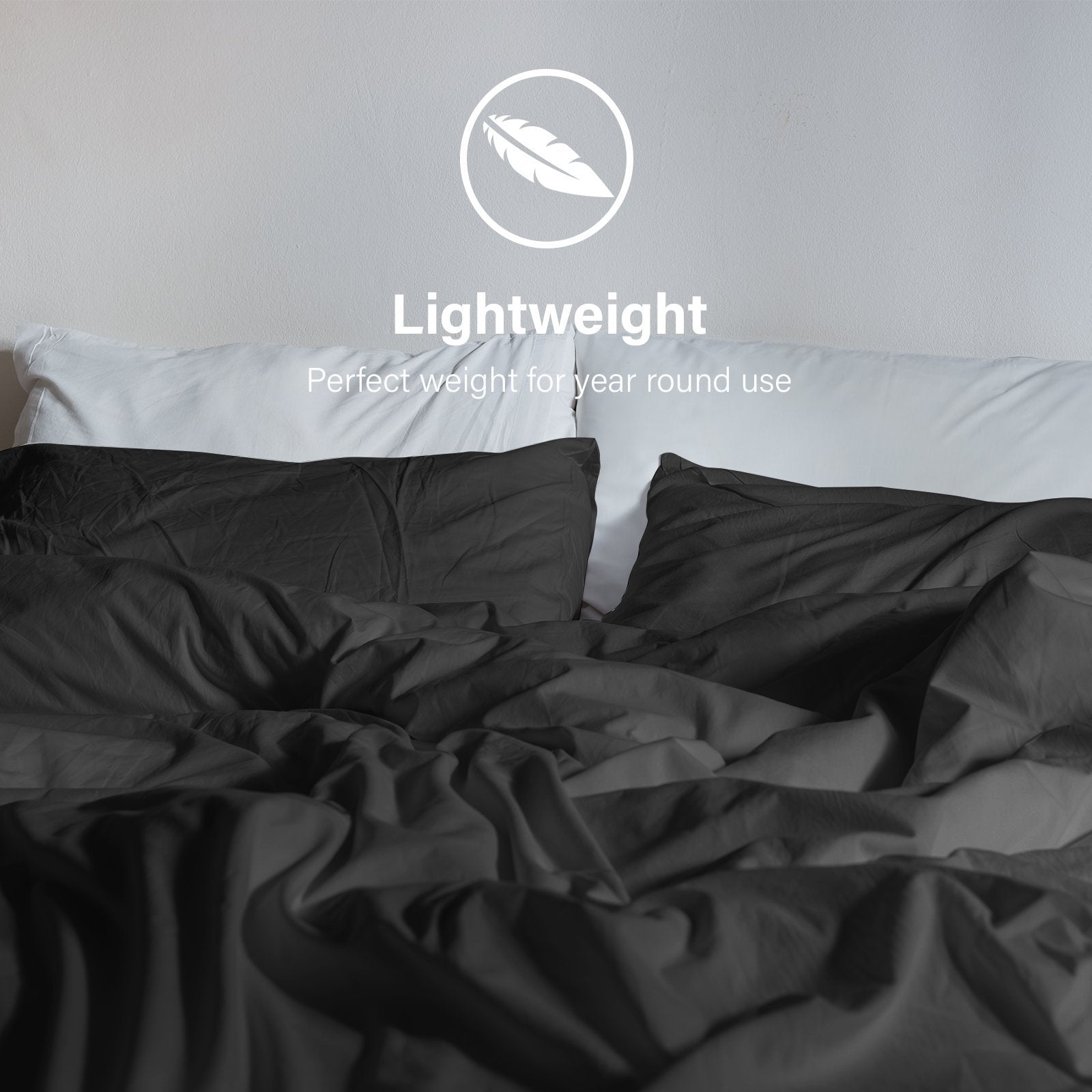 Royal Comfort Vintage Washed 100% Cotton Quilt Cover Set Bedding Ultra Soft Queen Charcoal - Rivercity House & Home Co. (ABN 18 642 972 209) - Affordable Modern Furniture Australia