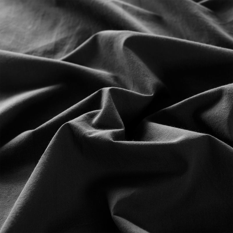 Royal Comfort Vintage Washed 100% Cotton Quilt Cover Set Bedding Ultra Soft Single Charcoal - Rivercity House & Home Co. (ABN 18 642 972 209) - Affordable Modern Furniture Australia