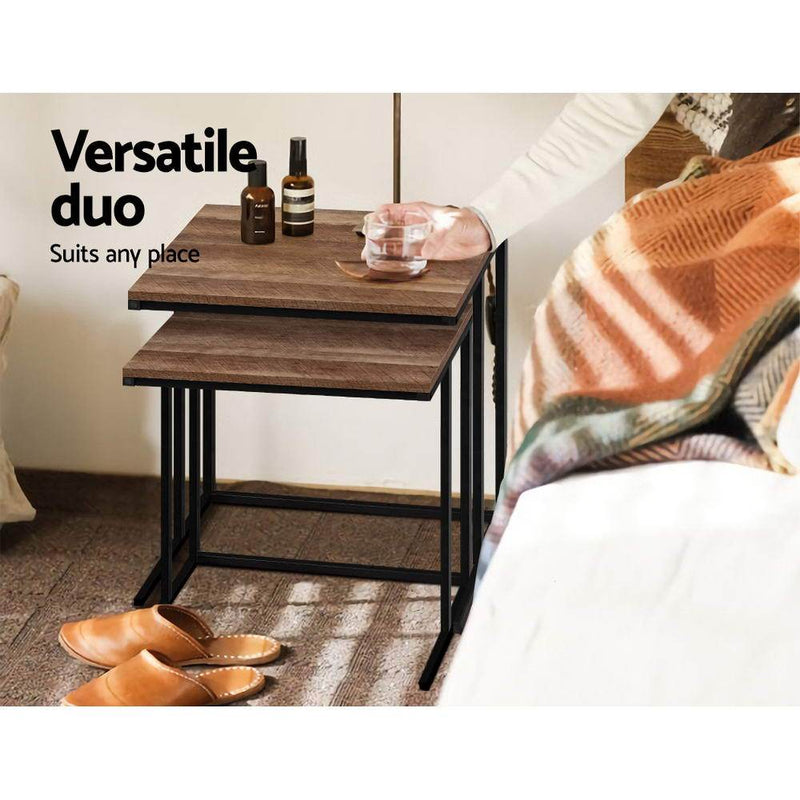 Rustic Nesting Coffee / Side Tables - Rivercity House & Home Co. (ABN 18 642 972 209) - Affordable Modern Furniture Australia