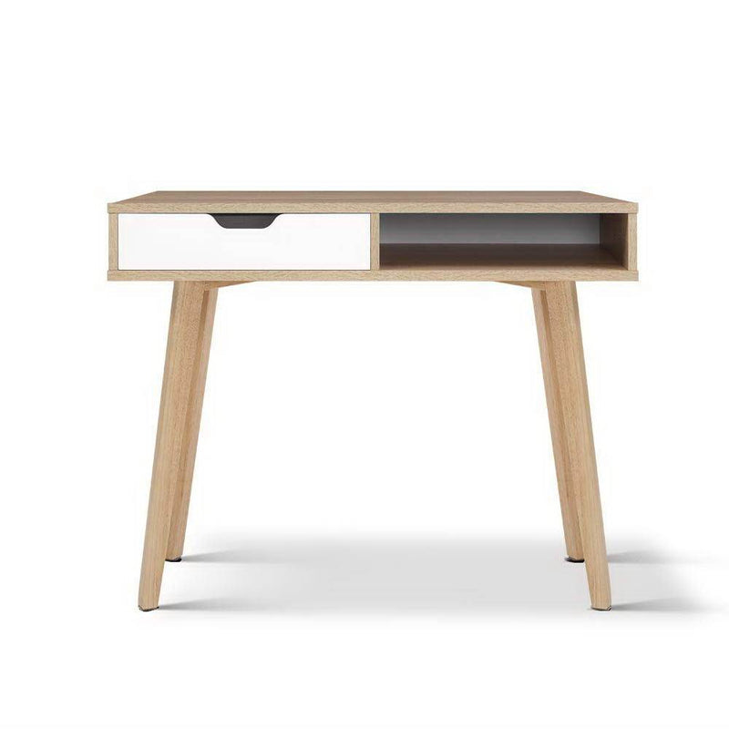 Scandinavian Style Computer Desk with Drawer - Rivercity House & Home Co. (ABN 18 642 972 209) - Affordable Modern Furniture Australia