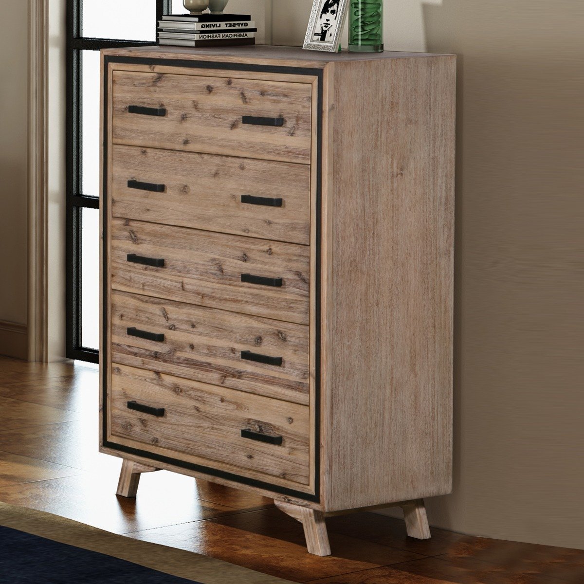 Seashore 2/3 Drawer Tallboy - Rivercity House & Home Co. (ABN 18 642 972 209) - Affordable Modern Furniture Australia