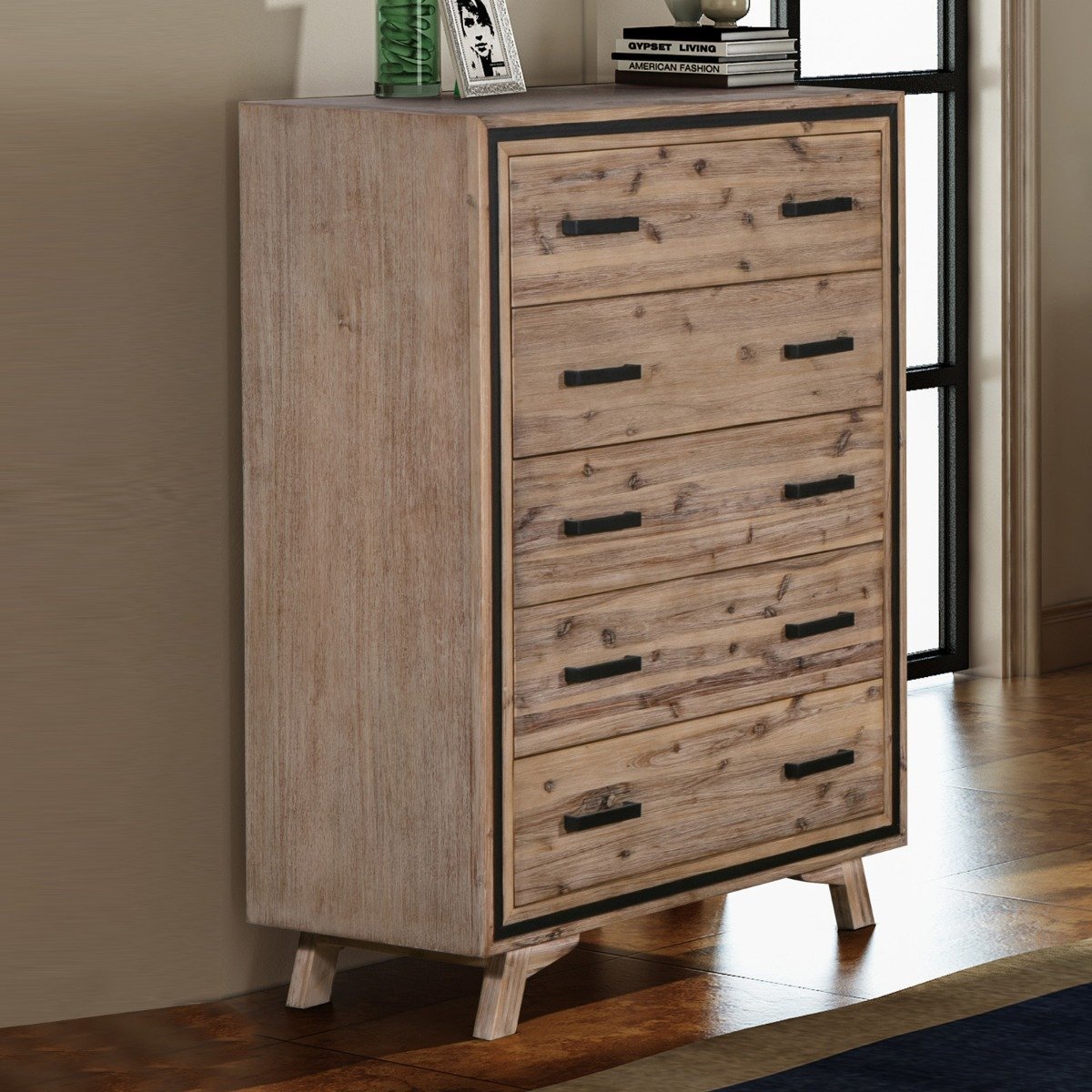 Seashore 2/3 Drawer Tallboy - Rivercity House & Home Co. (ABN 18 642 972 209) - Affordable Modern Furniture Australia
