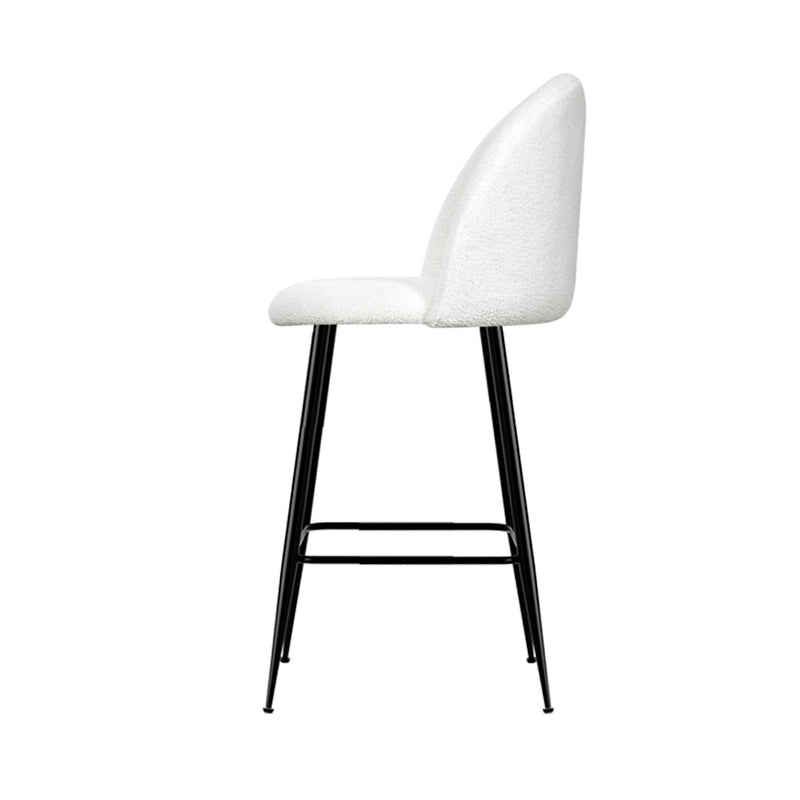 Set of 2 Fenille Bar Stools - White - Furniture > Bar Stools & Chairs - Rivercity House & Home Co. (ABN 18 642 972 209) - Affordable Modern Furniture Australia