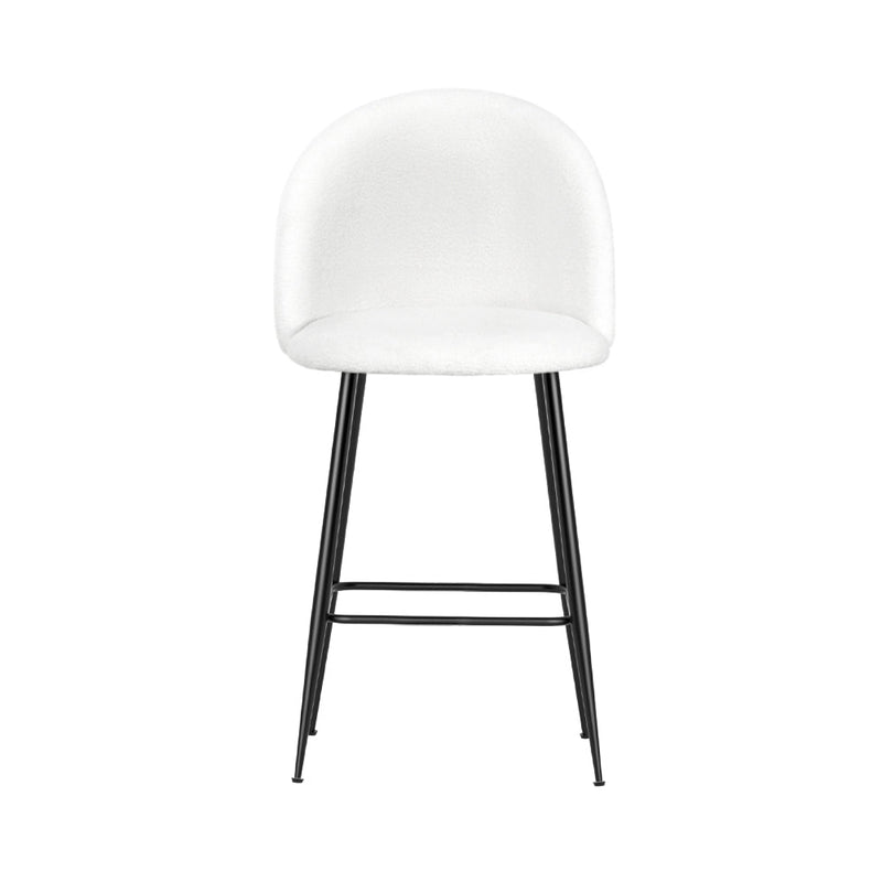 Set of 2 Fenille Bar Stools - White - Furniture > Bar Stools & Chairs - Rivercity House & Home Co. (ABN 18 642 972 209) - Affordable Modern Furniture Australia