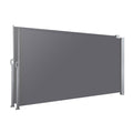 Set of 2 Side Awning Sun Shade Outdoor Blinds Retractable Screen 1.8X3M GR