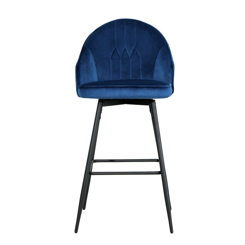 Set of 2 Melissa Swivel Bar Stools - Blue - Furniture > Bar Stools & Chairs - Rivercity House & Home Co. (ABN 18 642 972 209) - Affordable Modern Furniture Australia