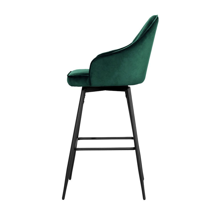 Set of 2 Melissa Swivel Bar Stools - Green - Furniture > Bar Stools & Chairs - Rivercity House & Home Co. (ABN 18 642 972 209) - Affordable Modern Furniture Australia