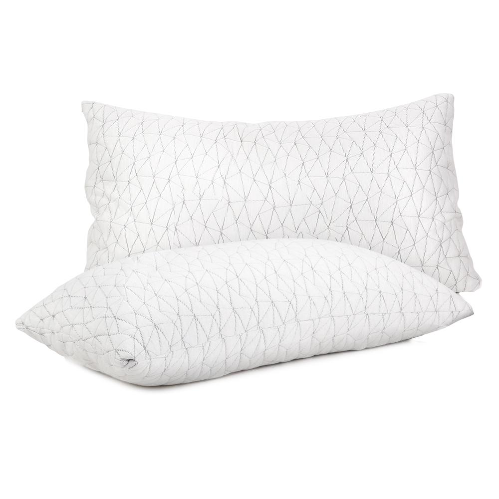 Set of 2 Rayon King Memory Foam Pillows - Rivercity House & Home Co. (ABN 18 642 972 209) - Affordable Modern Furniture Australia