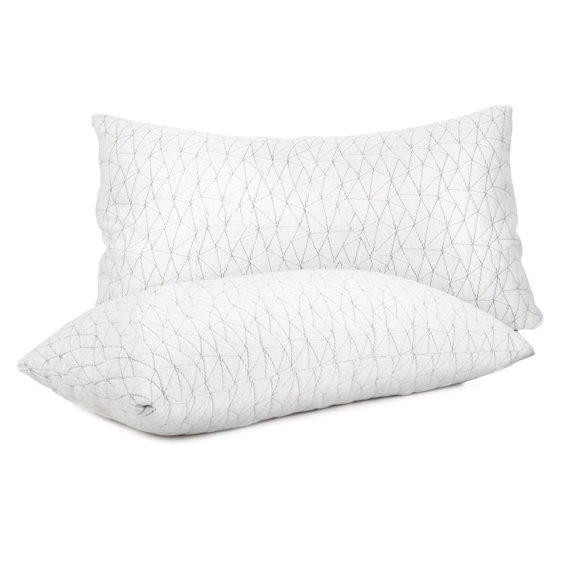 Set of 2 Rayon King Memory Foam Pillows - Rivercity House & Home Co. (ABN 18 642 972 209) - Affordable Modern Furniture Australia