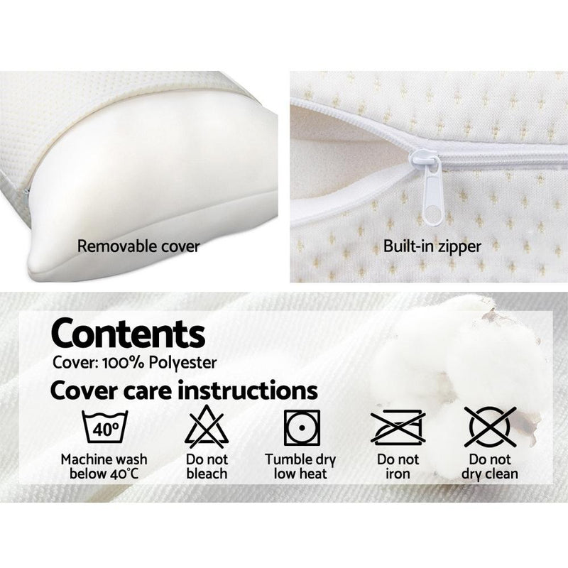 Set of 2 Visco Elastic Memory Foam Pillows - Rivercity House & Home Co. (ABN 18 642 972 209) - Affordable Modern Furniture Australia