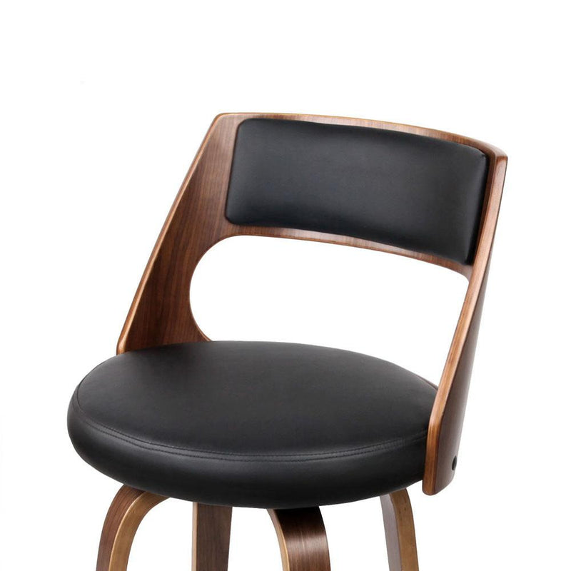Set of 2 Wooden Bar Stools - Black - Furniture > Bar Stools & Chairs - Rivercity House And Home Co.
