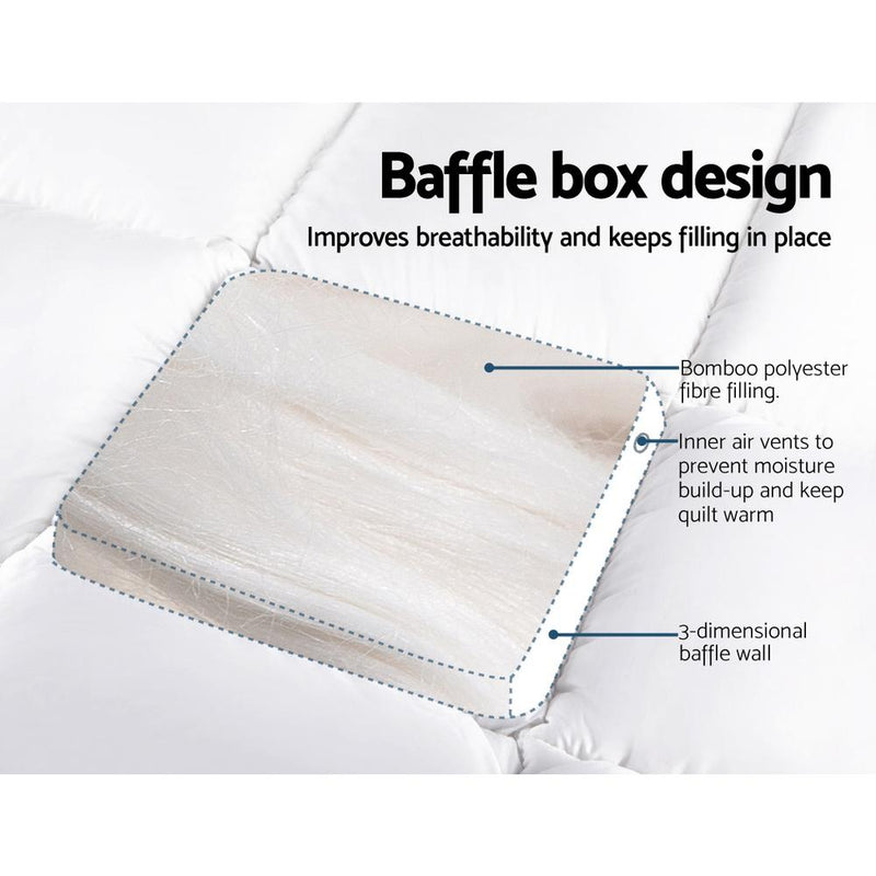 Single Mattress Topper Bamboo Fibre Pillowtop Protector - Rivercity House & Home Co. (ABN 18 642 972 209) - Affordable Modern Furniture Australia