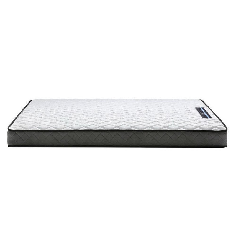 Single Package | Amor Bed Gold & Alzbeta Bonnell Spring Mattress (Medium Firm) - Furniture > Bedroom - Rivercity House & Home Co. (ABN 18 642 972 209) - Affordable Modern Furniture Australia