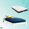 Single Package | Fairy Wooden Bed & Bonita Pillow Top Mattress (Medium Firm)