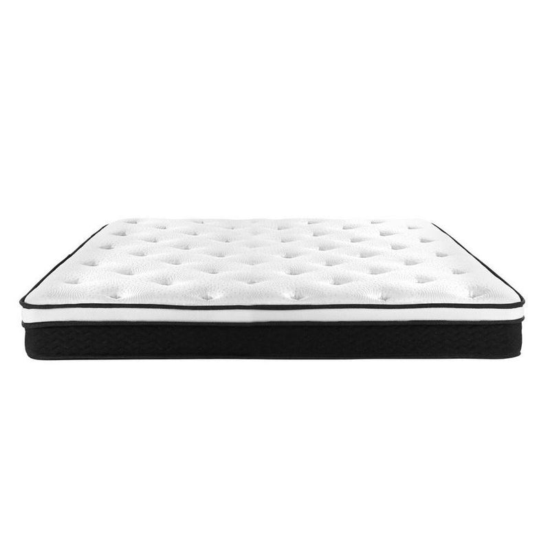 Single Package | Gibson Wooden Bed & Bonita Pillow Top Mattress (Medium Firm) - Furniture > Bedroom - Rivercity House & Home Co. (ABN 18 642 972 209) - Affordable Modern Furniture Australia