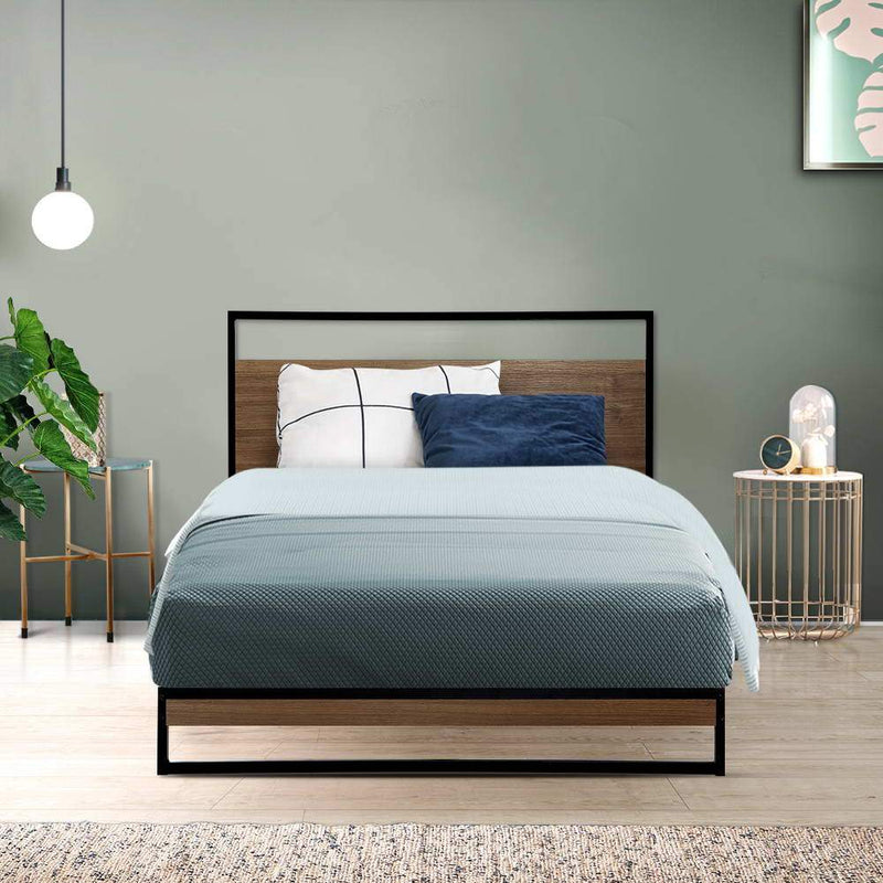 Single Package | Stockton Wooden Bed Frame & Bonita Pillow Top Mattress (Medium Firm) - Rivercity House & Home Co. (ABN 18 642 972 209)