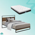 Single Package | Stockton Wooden Bed Frame & Bonita Pillow Top Mattress (Medium Firm)