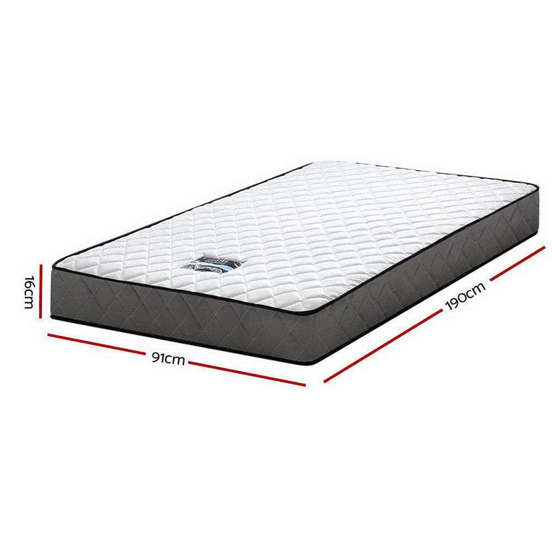 Single Size | Bonnell Spring Mattress (Medium Firm) - Furniture > Mattresses - Rivercity House And Home Co.