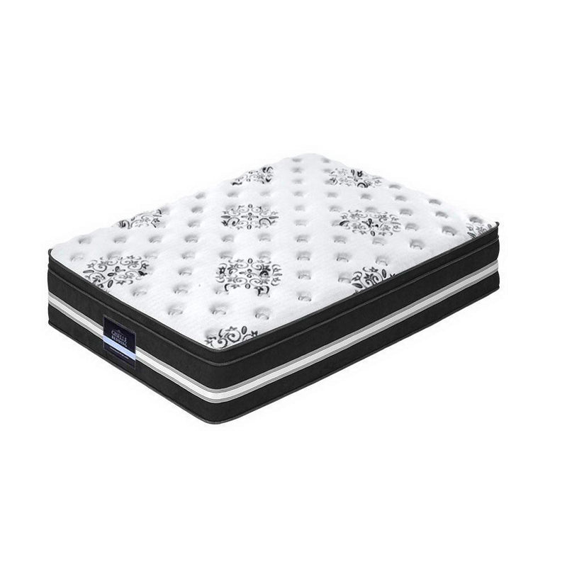 Single Size | Donegal Euro Top Cool Gel Pocket Spring Mattress (Medium Firm) - Rivercity House & Home Co. (ABN 18 642 972 209) - Affordable Modern Furniture Australia