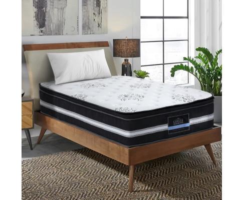 Single Size | Donegal Euro Top Cool Gel Pocket Spring Mattress (Medium Firm) - Rivercity House & Home Co. (ABN 18 642 972 209) - Affordable Modern Furniture Australia