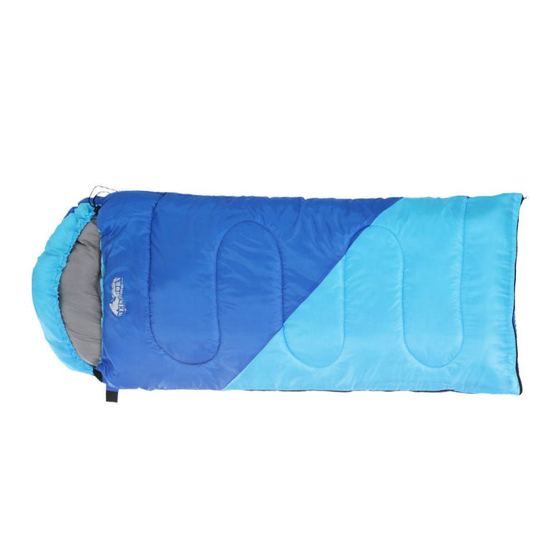 Sleeping Bag Bags Kids 172cm Camping Hiking Thermal Blue - Outdoor > Camping - Rivercity House & Home Co. (ABN 18 642 972 209) - Affordable Modern Furniture Australia