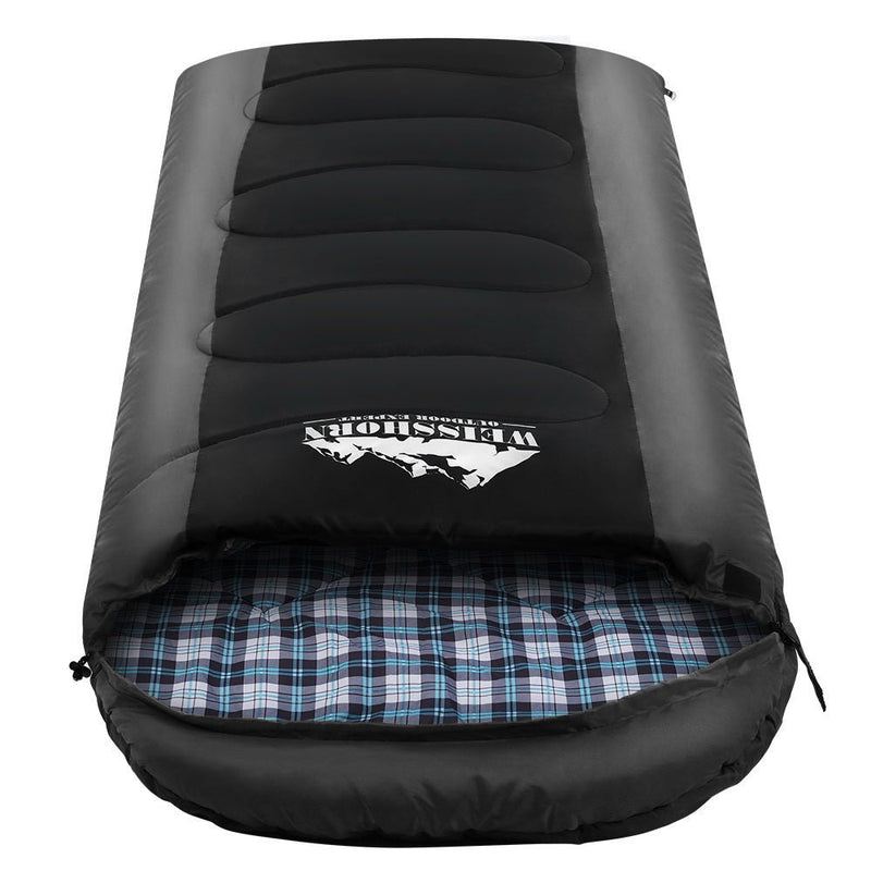 Sleeping Bag Camping Hiking Tent Winter Thermal Comfort 0 Degree Black - Outdoor > Camping - Rivercity House & Home Co. (ABN 18 642 972 209) - Affordable Modern Furniture Australia