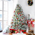 6FT / 1.8M Snowy Christmas Tree - 758 Tips