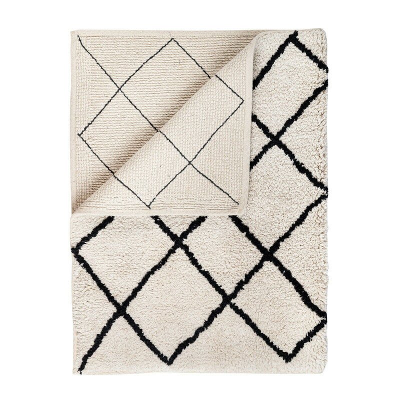 Soft Cotton Bath Rug Tufted Jacquard Design - Home & Garden > Rugs - Rivercity House & Home Co. (ABN 18 642 972 209) - Affordable Modern Furniture Australia