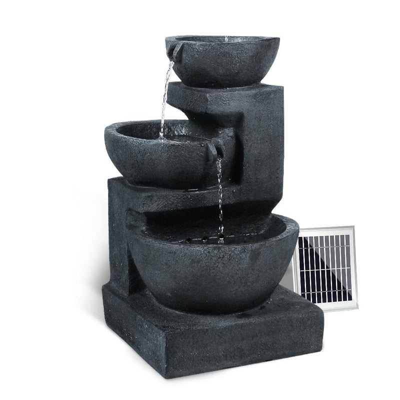 Solar Fountain with LED Lights - Rivercity House & Home Co. (ABN 18 642 972 209) - Affordable Modern Furniture Australia